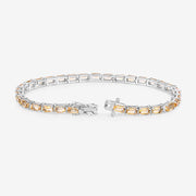 Bids.com 12.80 Carat Genuine Citrine .925 Sterling Silver Bracelet Bracelets