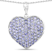 Bids.com 4.86 Carat Genuine Tanzanite .925 Sterling Silver Pendant Pendants