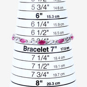 Bids.com 5.00 Carat Genuine Ruby 10K White Gold Bracelet Bracelets