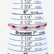 Bids.com 5.00 Carat Genuine Ruby 10K Yellow Gold Bracelet Bracelets
