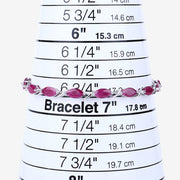 Bids.com 8.00 Carat Genuine Ruby 10K White Gold Bracelet Bracelets