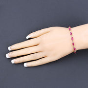 Bids.com 8.00 Carat Genuine Ruby 10K Yellow Gold Bracelet Bracelets