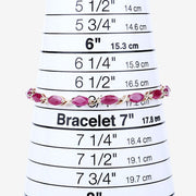 Bids.com 8.00 Carat Genuine Ruby 10K Yellow Gold Bracelet Bracelets