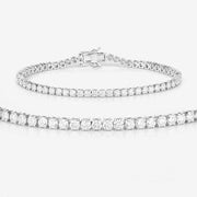 Bids.com 5.10 Carat Lab Grown Diamond 14K White Gold Bracelet Bracelets