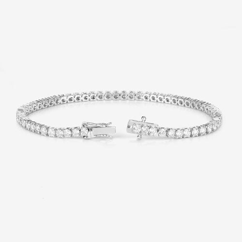 Bids.com 5.10 Carat Lab Grown Diamond 14K White Gold Bracelet Bracelets
