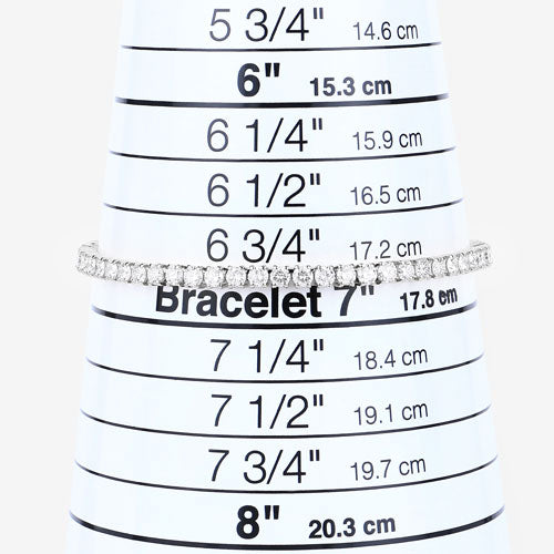Bids.com 5.10 Carat Lab Grown Diamond 14K White Gold Bracelet Bracelets