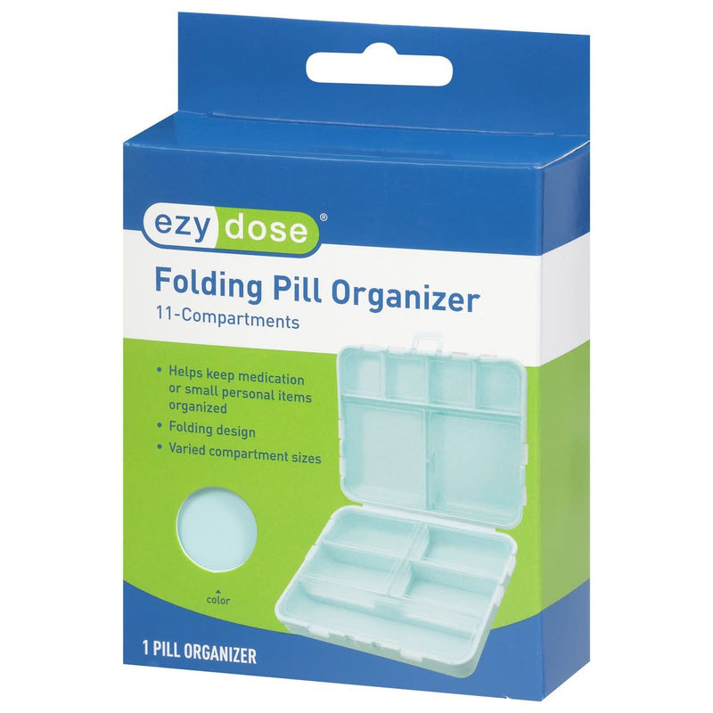 Ezy Dose Ezy Dose 11-Compartment Foldable Pill Case Health Care