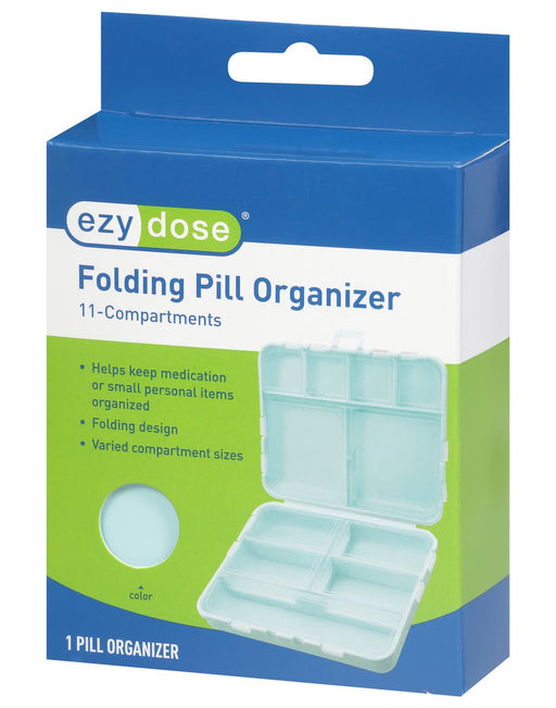 Ezy Dose Ezy Dose 11-Compartment Foldable Pill Case Health Care
