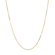 Bids.com 14k Yellow Gold Classic Box Chain 0.45mm Necklaces