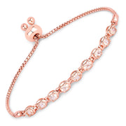 Bids.com 1.35 Carat Genuine Morganite .925 Sterling Silver Bracelet Bracelets