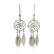 Bids.com Sterling Silver Dream Catcher Dangle Earrings Earrings