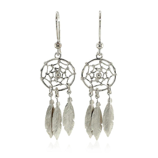Bids.com Sterling Silver Dream Catcher Dangle Earrings Earrings