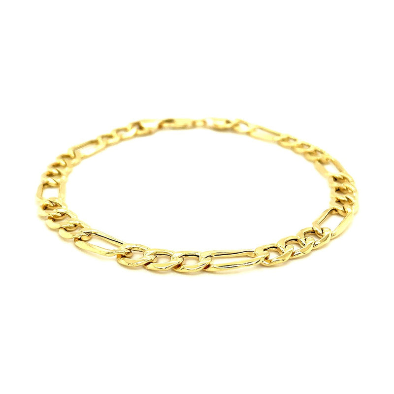 Bids.com 6.5mm 14k Yellow Gold Lite Figaro Bracelet Bracelets
