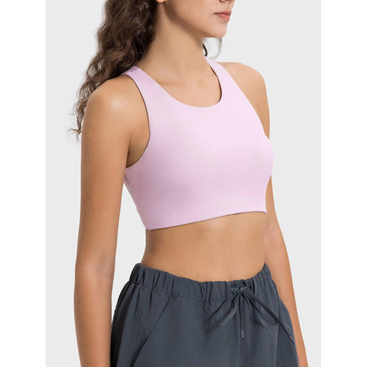 Cutout Round Neck Active Tank