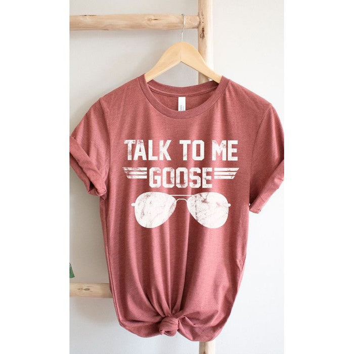 Talk to Me Goose White Ink Graphic Tee PLUS