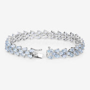 Bids.com 14.11 Carat Genuine Aquamarine .925 Sterling Silver Bracelet Bracelets