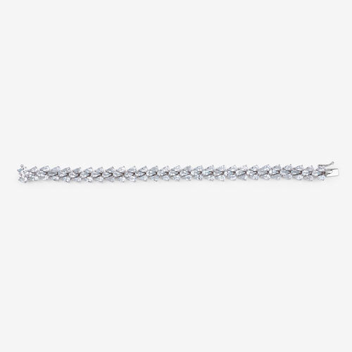 Bids.com 14.11 Carat Genuine Aquamarine .925 Sterling Silver Bracelet Bracelets