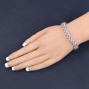 Bids.com 14.11 Carat Genuine Aquamarine .925 Sterling Silver Bracelet Bracelets