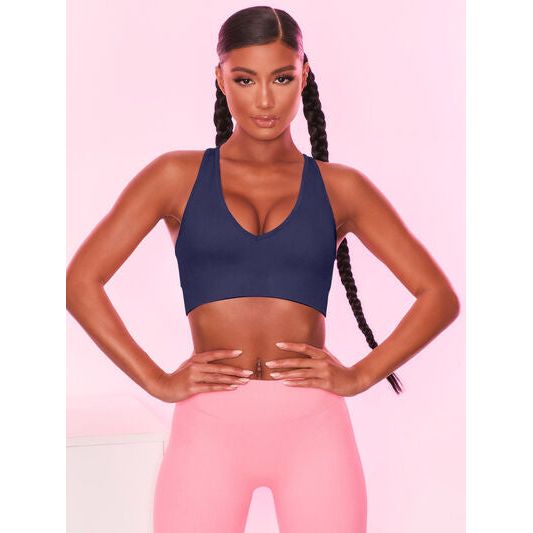 Scoop Neck Wide Strap Active Bra