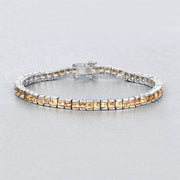 Bids.com 8.25 Carat Genuine Citrine .925 Sterling Silver Bracelet Bracelets