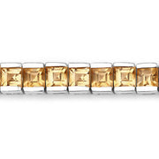 Bids.com 8.25 Carat Genuine Citrine .925 Sterling Silver Bracelet Bracelets