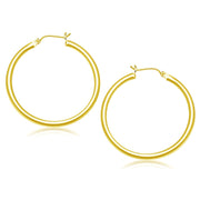 Bids.com 14k Yellow Gold Polished Hoop Earrings (40 mm) Earrings