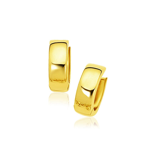 Bids.com 14k Yellow Gold Snuggable Hoop Earrings Earrings