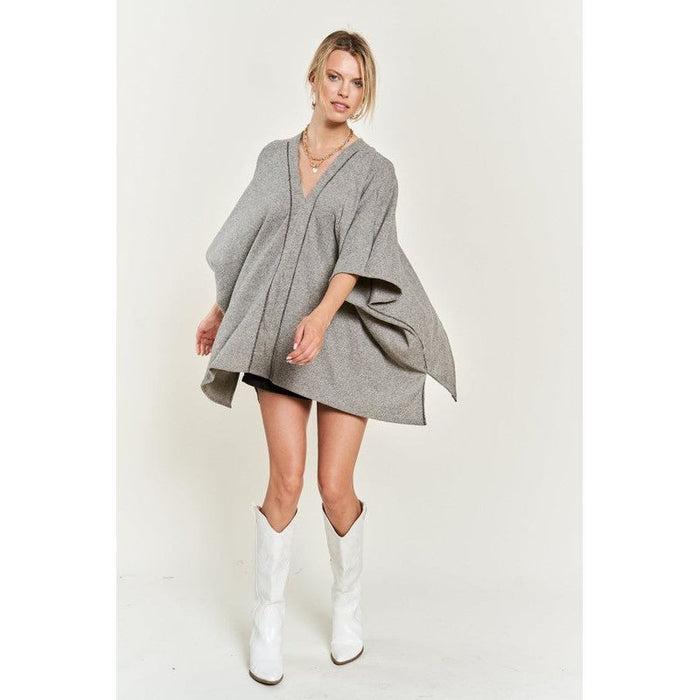 VNECK PONCHO TOP