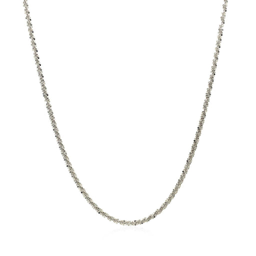 Bids.com 14k White Gold Sparkle Chain 1.5mm Necklaces