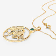 Bids.com 0.23 Carat Genuine Emerald .925 Sterling Silver Pendant Pendants
