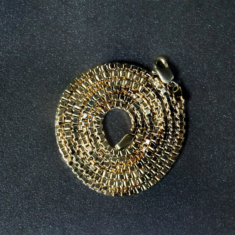 Bids.com 2.0mm 14k Yellow Gold Semi Solid Box Chain Necklaces