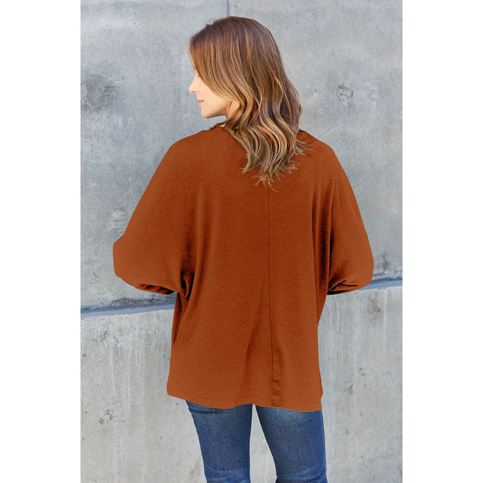 Double Take Round Neck Long Sleeve T-Shirt