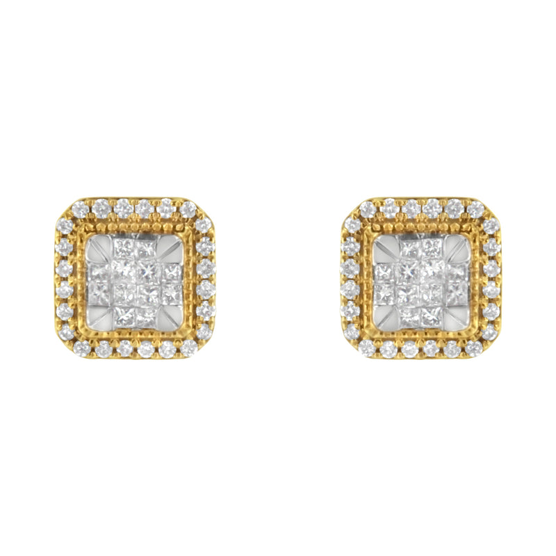 Bids.com 10KT Yellow Gold Diamond Stud Earrings (1/2 cttw, H-I Color, SI2-I1 Clarity) Earrings