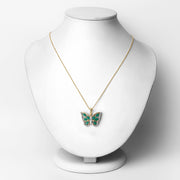 Bids.com 1.91 Carat Genuine Emerald and White Zircon .925 Sterling Silver Pendant Pendants