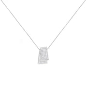 Bids.com 14KT White Gold Diamond Box Pendant Necklace (1 cttw, H-I Color, SI2-I1 Clarity) Necklaces