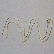 Bids.com 14k Yellow Gold Classic Box Chain 0.45mm Necklaces