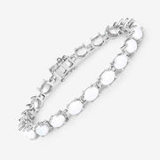 Bids.com 10.26 Carat Genuine Opal .925 Sterling Silver Bracelet Bracelets