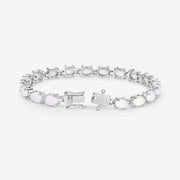 Bids.com 10.26 Carat Genuine Opal .925 Sterling Silver Bracelet Bracelets
