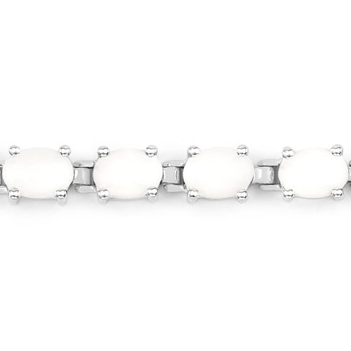 Bids.com 10.26 Carat Genuine Opal .925 Sterling Silver Bracelet Bracelets