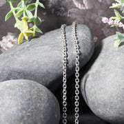 Bids.com 14k White Gold Diamond Cut Cable Link Chain (2.90 mm) Necklaces