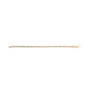 Bids.com 10K Yellow Gold 4.00 Cttw Channel Set Round Diamond Tennis 7" Bracelet (J-K Color, I1-I2 Clarity) Bracelets