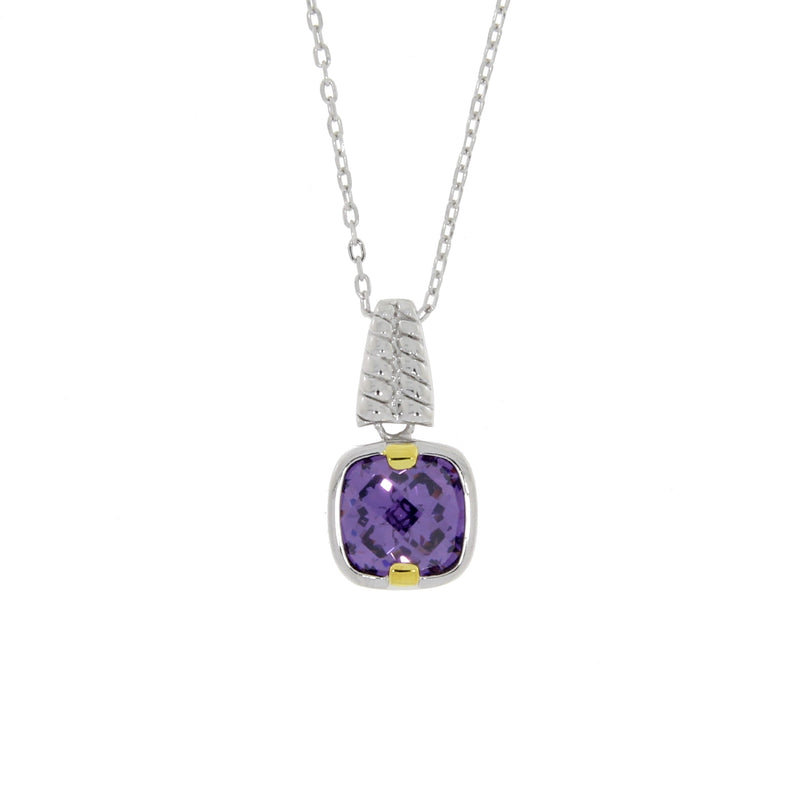 Bids.com Cubic Zirconium Fashion Pendants Sterling Silver Pendants