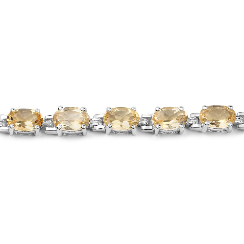 Bids.com 9.03 Carat Genuine Citrine .925 Sterling Silver Bracelet Bracelets