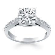 Bids.com 14k White Gold Trellis Diamond Engagement Ring Rings