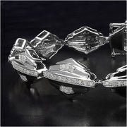 Bids.com 14K Yellow Gold Plated 1.07 Carat Genuine White Diamond Sterling Silver Bracelet Bracelets