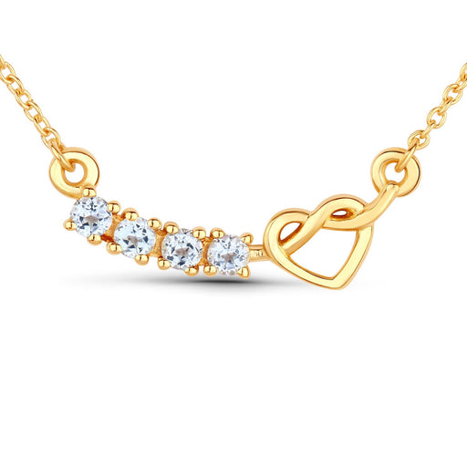 Bids.com 0.24 Carat Genuine Aquamarine .925 Sterling Silver Necklace Necklaces
