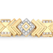 Bids.com 0.98 Carat Genuine White Diamond .925 Sterling Silver Bracelet Bracelets