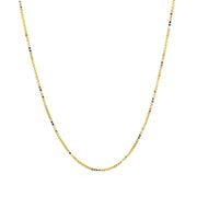 Bids.com 14k Yellow Gold Classic Box Chain 0.7mm Necklaces