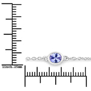 Bids.com 1.65 Carat Genuine Tanzanite .925 Sterling Silver Bracelet Bracelets
