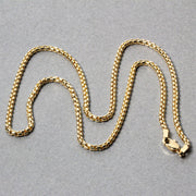 Bids.com 14k Yellow Gold Solid Round Box Chain 2.5 mm Necklaces
